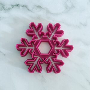 Snieżynka №3,  10 cm, z tłoczeniem